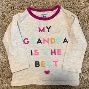 4/$10 Carters “My Grandpa is The Best” Tee